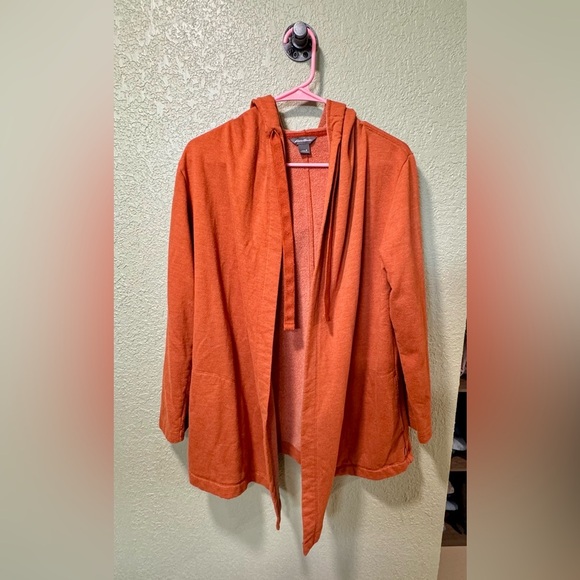 Eddie Bauer Vibrant Orange Cardigan - Picture 1 of 3